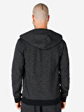 Slim Fit Kapüşonlu Antrasit Erkek Sweatshirt