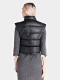 Regular Fit Şişme Siyah Kadın Yelek Cl1064965