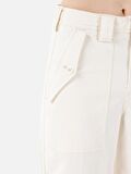 Baggy Fit Yüksek Bel Düz Paça Baggy Fit Ekru Kadın Pantolon Cl1065014