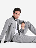 Regular Fit Bomber Gri Erkek Ceket