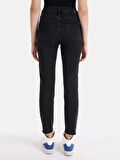 Slim Fit Normal Bel Düz Paça Jean Kadın Pantolon Cl1065293
