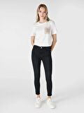 759 Lara Super Slim Fit Normal Bel Dar Paça Siyah Kadın Jean Pantolon Cl1065309