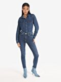760 Diana Super Slim Fit Yüksek Bel Dar Paça Mavi Kadın Jean Pantolon Cl1065324