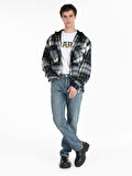 045 David Regular Fit Normal Bel Düz Paça Mavi Erkek Pantolon Cl1065325