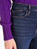 760 Diana Super Slim Fit Yüksek Bel Dar Paça Koyu Mavi Kadın Jean Pantolon Cl1065333