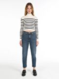896 Maria Mom Fit Yüksek Bel Daralan Paça Kadın Jean Pantolon Cl1065444
