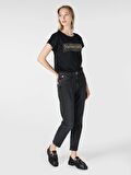 Rahat Kesim Normal Bel Siyah Kadın Jean Pantolon Cl1065453