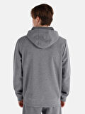 Regular Fit Kapüşonlu Antrasit Erkek Sweatshirt