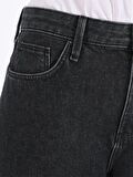 970 Berry Regular Fit Yüksek Bel Geniş Paça Beyaz Kadın Pantolon Cl1065818