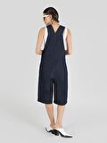Regular Fit Bol Paça Mavi Kadın Şort Cl1065890
