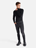 035 Ryan Süper Slim Fit Yüksek Bel Dar Paça Siyah Erkek Pantolon Cl1066243