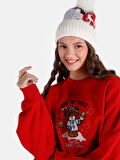 Kırmızı Kadın Sweatshirt