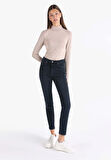 703 Carla Slim Fit Normal Bel Düz Paça Koyu Mavi Kadın Pantolon Cl1066382