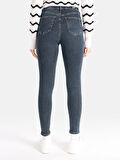 760 Diana Super Slim Fit Yüksek Bel Dar Paça Mavi Kadın Pantolon Cl1066389