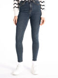 760 Diana Super Slim Fit Yüksek Bel Dar Paça Mavi Kadın Pantolon Cl1066389