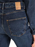 884 Lauren Regular Fit Yüksek Bel Düz Paça Mavi Kadın Pantolon Cl1066405