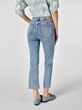 771 Emery Normal Kesim Normal Bel Geniş Paça Mavi Kadın Pantolon Cl1066480