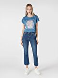 771 Emery Normal Kesim Normal Bel Geniş Paça Jean Kadın Pantolon Cl1066481