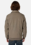 Slim Fit     Erkek Yeşil Mont Pu