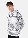 Beyaz Erkek Sweatshirt