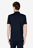 Regular Fit Polo Yaka Düz Erkek Lacivert Kısa Kol Tişört