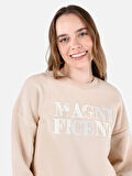 Bej Kadın Sweatshirt