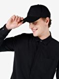 Normal Kesim Shirt Yaka Siyah Erkek Uzun Kol Gömlek