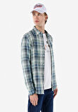 Regular Fit Shirt Neck Ekoseli Erkek Çok Renkli Uzun Kol Gömlek Cl1067021