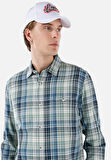 Regular Fit Shirt Neck Ekoseli Erkek Çok Renkli Uzun Kol Gömlek Cl1067021