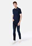 Skinny Fit   Erkek Koyu Mavi Jean Pantolon