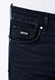 Skinny Fit   Erkek Koyu Mavi Jean Pantolon