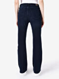Regular Fit Orta Bel Geniş Paça Mavi Kadın Pantolon Cl1067203