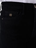 Regular Fit Orta Bel Düz Paça Siyah Kadın Pantolon Cl1067205