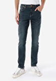 044 Karl Straight Fit   Erkek Yeşil Jean Pantolon