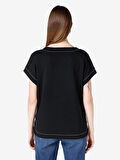 Siyah Kadın Tshirt K.kol