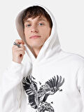 Beyaz Erkek Sweatshirt