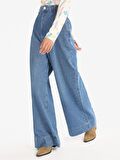 995 Sares Normal Kesim Yüksek Bel Beggy Wide Leg Jean Pantolon Cl1067518
