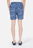 Slim Fit  Erkek Lacivert Deniz Şortu