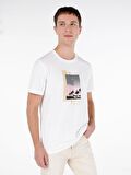 Beyaz Erkek Tshirt K.kol