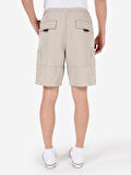 Normal Kesim Orta Bel Bej Erkek Şort Cl1068186