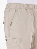 Normal Kesim Orta Bel Bej Erkek Şort Cl1068186