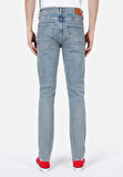 Straight Fit Düşük Bel Düz Paça Erkek İndigo Jean Pantolon
