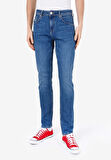 044 Karl Straight Fit   Erkek Mavi Jean Pantolon