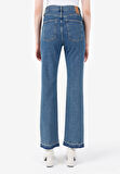 729 Maggy Normal Kesim Yüksek Bel Slit Hem Paça Mavi Kadın Pantolon Cl1068673
