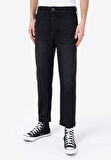 Chino Fit Orta Bel Düz Paça Erkek Siyah Jean Pantolon