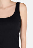 Slim Fit   Kadın Siyah Atlet