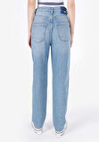 Straight Fit   Kadın İndigo Jean Pantolon