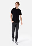 044 Karl Normal Kesim Düşük Bel Düz Paça Siyah Erkek Pantolon Cl1068870