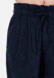 Regular Fit Yüksel Bel  Kadın Lacivert Şort Cl1068956