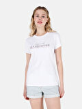 Beyaz Kadın Tshirt K.kol